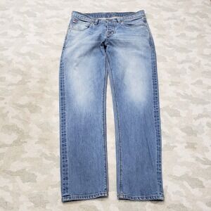 Wies Made Jeans Mens Blue 33x30 Paul Denim Button Fly Medium Wash